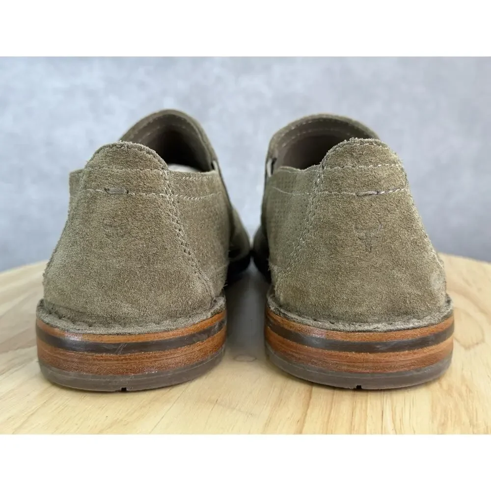 HS Trask Men's Size 10.5M Shoes Brown Suede Slip On Casual Vibram Loafers